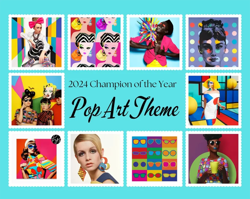 Champion of the Year Pop Art Theme