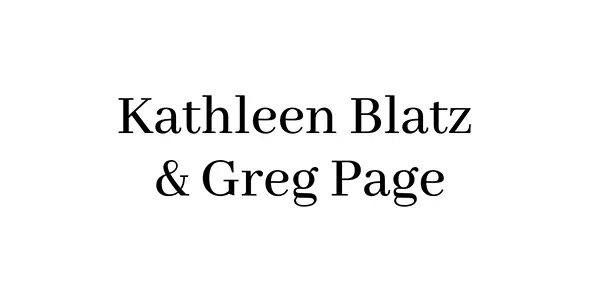 Kathleen Blatz and Greg Page Sponsor Logo